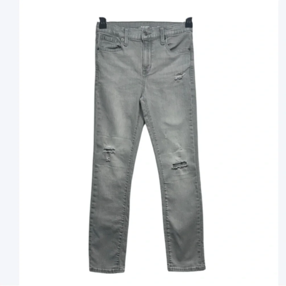 Old Navy Gray Slim Distressed Jeans – Boys Size 14